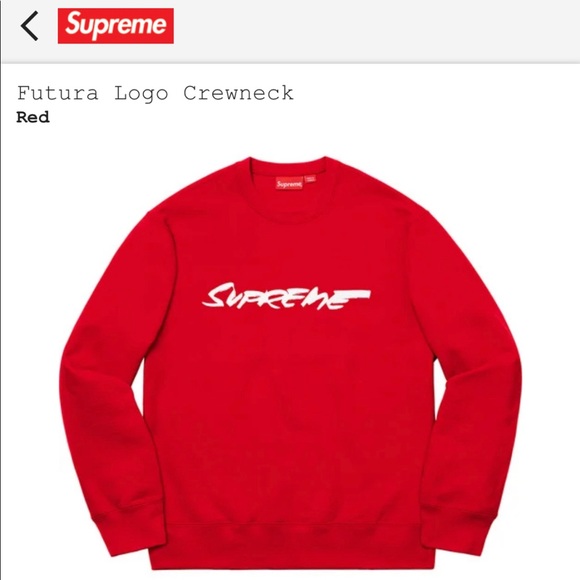 New Supreme Futura Logo Crewneck - Size Large - Picture 3 of 3